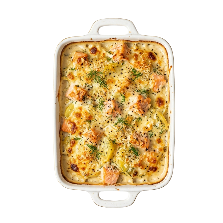 Gratin au saumon